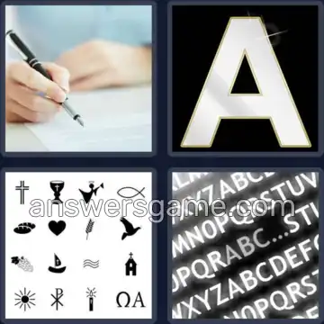 4 Pics 1 Word 4 Letters FONT