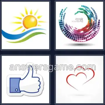 4 Pics 1 Word 4 Letters LOGO