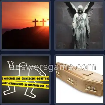 4 Pics 1 Word 4 Letters DEAD