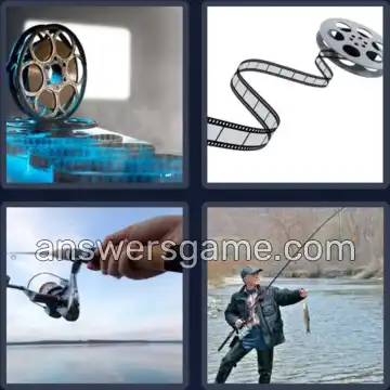 4 Pics 1 Word 4 Letters REEL