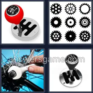 4 Pics 1 Word 4 Letters GEAR