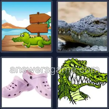 4 Pics 1 Word 4 Letters CROC