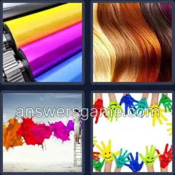 4 Pics 1 Word 5 Letters COLOR