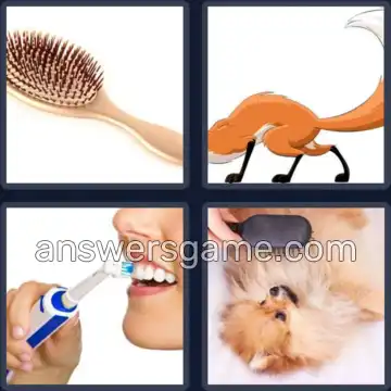 4 Pics 1 Word 5 Letters BRUSH