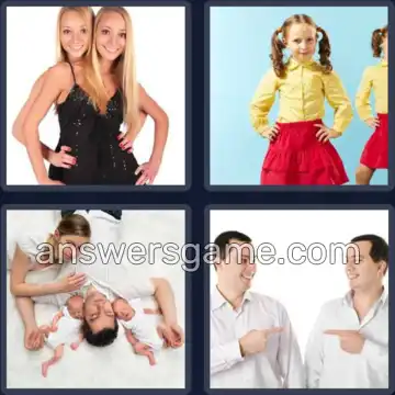 4 Pics 1 Word 5 Letters TWINS