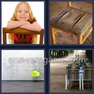 4 Pics 1 Word 5 Letters CHAIR