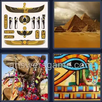 4 Pics 1 Word 5 Letters EGYPT