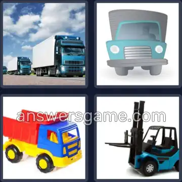 4 Pics 1 Word 5 Letters TRUCK