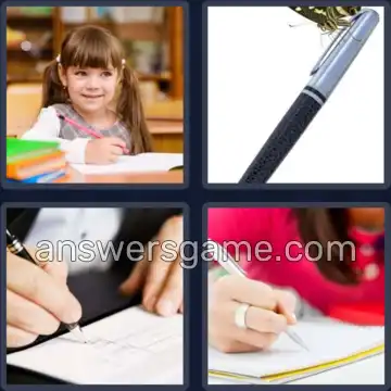 4 Pics 1 Word 5 Letters WRITE