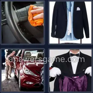 4 Pics 1 Word 5 Letters VALET