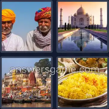 4 Pics 1 Word 5 Letters INDIA
