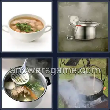 4 Pics 1 Word 5 Letters BROTH