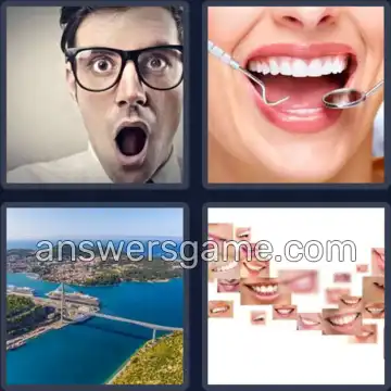 4 Pics 1 Word 5 Letters MOUTH