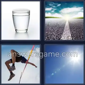 4 Pics 1 Word 5 Letters CLEAR