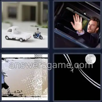 4 Pics 1 Word 5 Letters DODGE