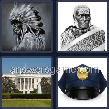 4 Pics 1 Word 5 Letters CHIEF