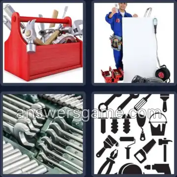 4 Pics 1 Word 5 Letters TOOLS