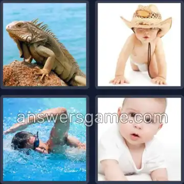 4 Pics 1 Word 5 Letters CRAWL