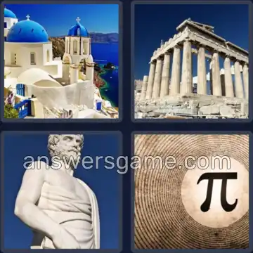 4 Pics 1 Word 5 Letters GREEK