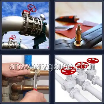 4 Pics 1 Word 5 Letters VALVE