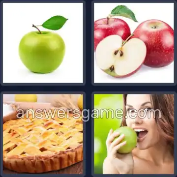 4 Pics 1 Word 5 Letters APPLE