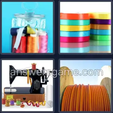 4 Pics 1 Word 5 Letters SPOOL