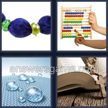 4 Pics 1 Word 5 Letters BEADS