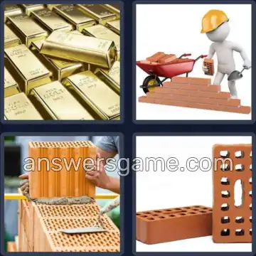 4 Pics 1 Word 5 Letters BRICK