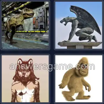 4 Pics 1 Word 5 Letters BEAST