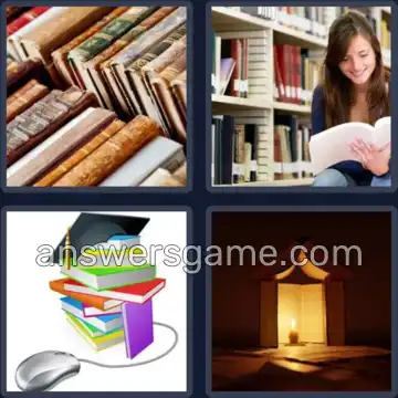 4 Pics 1 Word 5 Letters BOOKS
