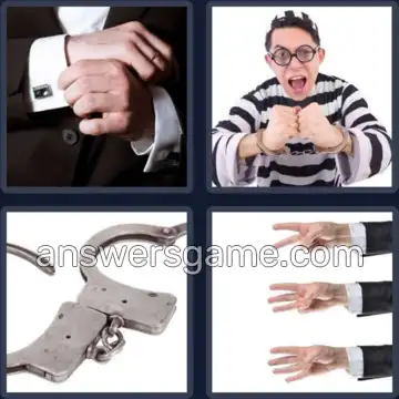 4 Pics 1 Word 5 Letters CUFFS