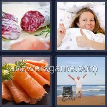 4 Pics 1 Word 5 Letters CURED