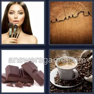 4 Pics 1 Word 5 Letters BROWN