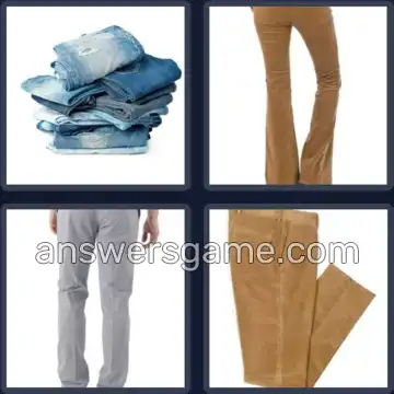 4 Pics 1 Word 5 Letters PANTS