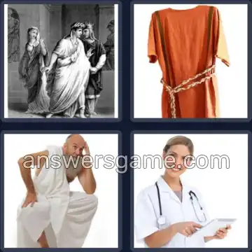 4 Pics 1 Word 5 Letters TUNIC