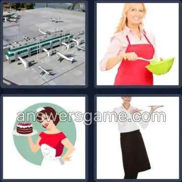 4 Pics 1 Word 5 Letters APRON