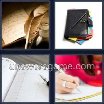 4 Pics 1 Word 5 Letters DIARY