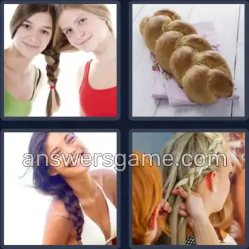 4 Pics 1 Word 5 Letters PLAIT