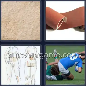 4 Pics 1 Word 5 Letters ROUGH