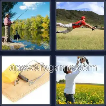 4 Pics 1 Word 5 Letters CATCH