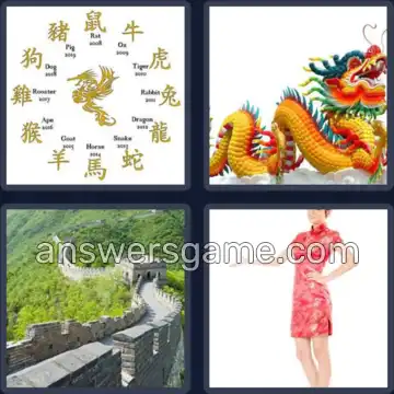 4 Pics 1 Word 5 Letters CHINA