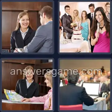 4 Pics 1 Word 5 Letters GUEST