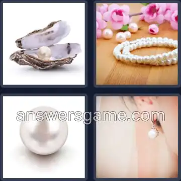 4 Pics 1 Word 5 Letters PEARL