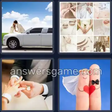 4 Pics 1 Word 5 Letters MARRY