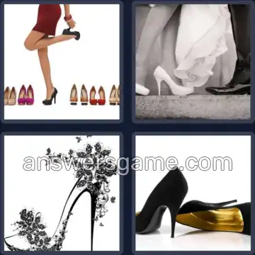 4 Pics 1 Word 5 Letters HEELS