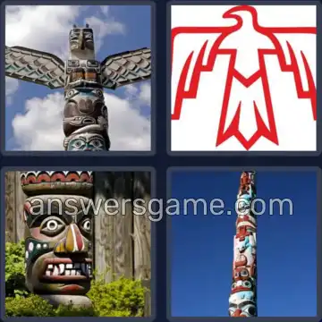 4 Pics 1 Word 5 Letters TOTEM