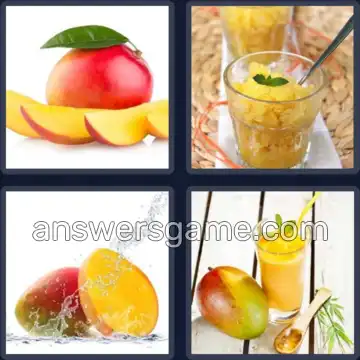 4 Pics 1 Word 5 Letters MANGO