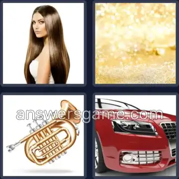 4 Pics 1 Word 5 Letters SHINY