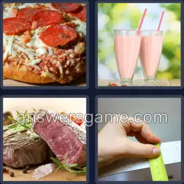 4 Pics 1 Word 5 Letters THICK