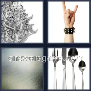 4 Pics 1 Word 5 Letters METAL